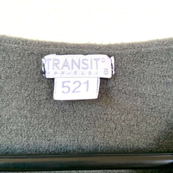 Transit Par Such Wool Blend Gray Long Sleeve S - Picture 2 of 4